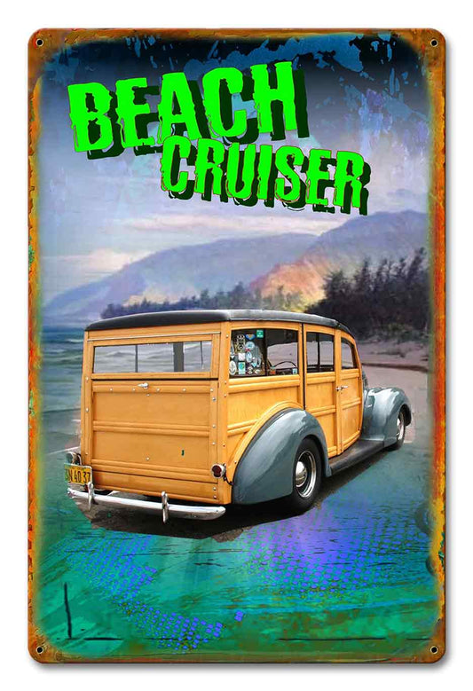 Beach Cruiser Yellow 12 x 18
