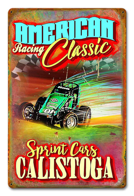 American Classic Sprint Cars Calistoga 12 x 18