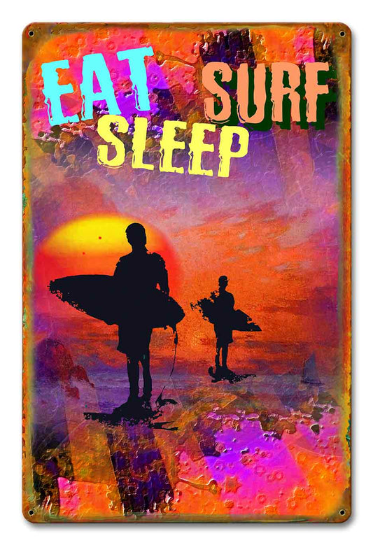 Eat Surf Sleep 12 x 18