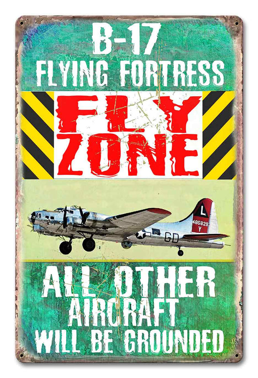 B-17 Fly Zone 12 x 18