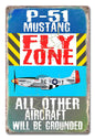 P-51 Mustang Fly Zone 12 x 18