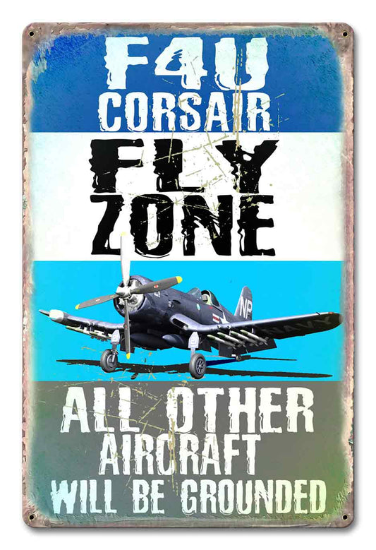 F-4U Corsair Fly Zone 12 x 18