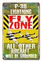 P-38 Lighting Fly Zone 12 x 18