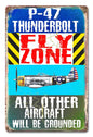 P-47 Thunderbolt Fly Zone 12 x 18