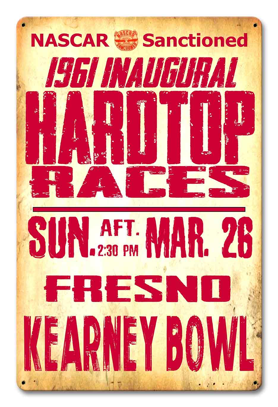 1961 Inaugural Hardtop Races 12 x 18
