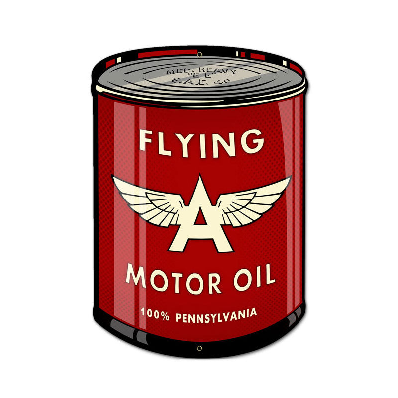 Flying A Oil Can 14 x 20