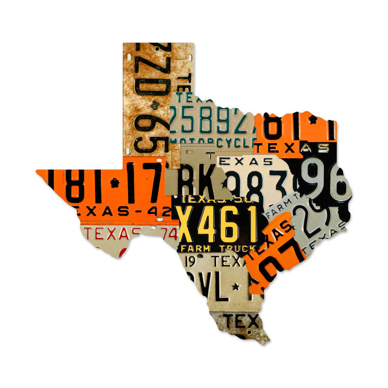 Texas License Plates 24 x 23
