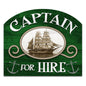 Captain For Hire 18 x 15