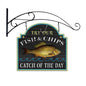 Fish And Chips Double Sided W/Hanger 18 x 19