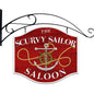 Scurvy Sailor Double Sided W/Hanger 18 x 12