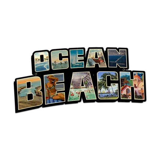 Ocean Beach Landmarks 28 x 14