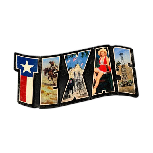 Texas Landmarks 28 x 15