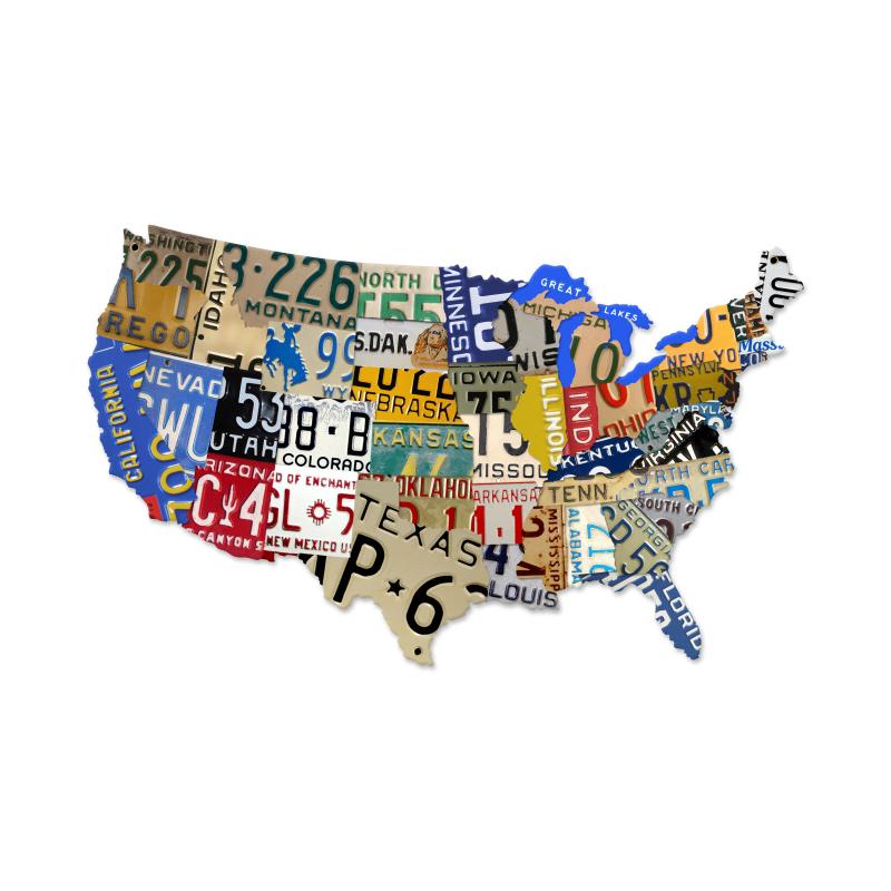 License Plate Usa Xxl 58 x 36