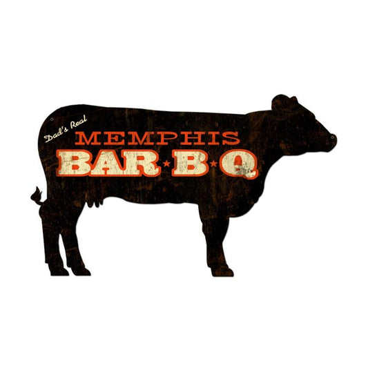 Memphis Bbq Cow 28 x 16