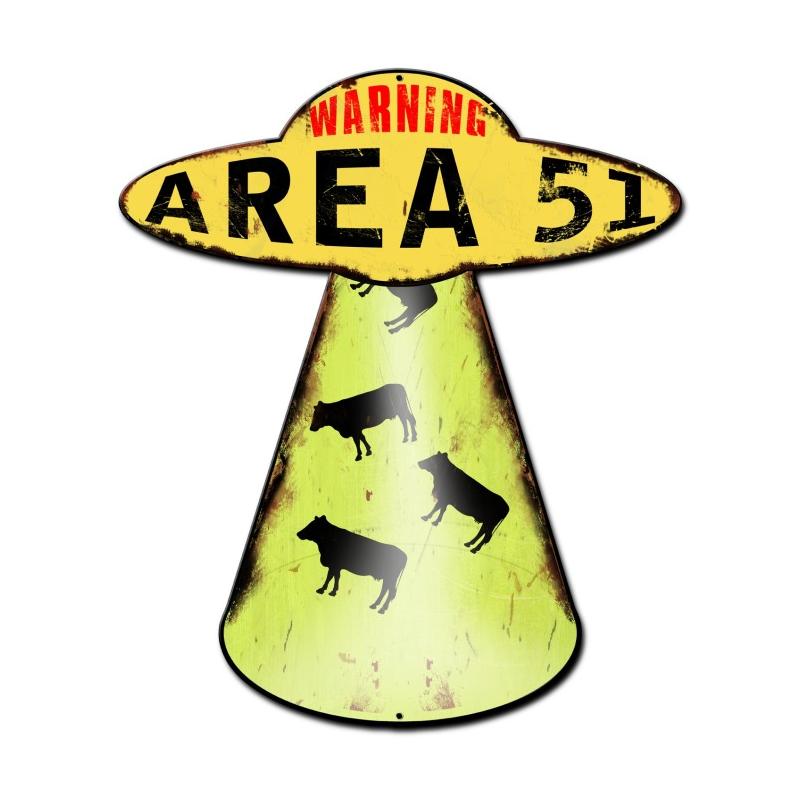 Area 51 Cow Abduction 20 x 16