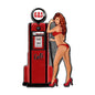 Cali Gas Pump Girl 24 x 15