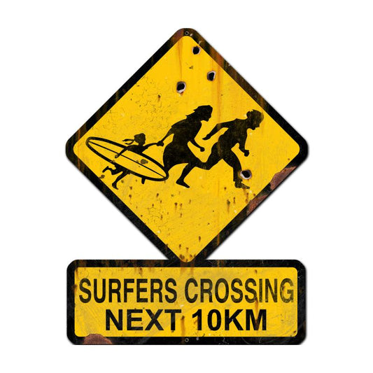 Surfers Crossing Next 10 Km 25 x 20