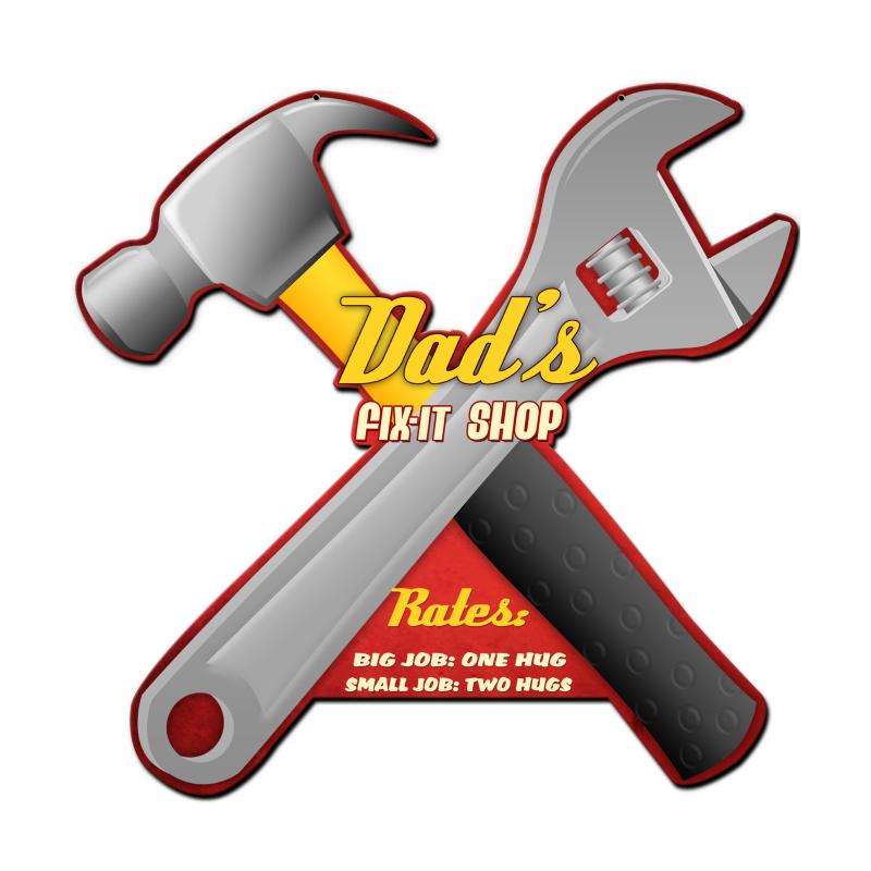 Dad'S Fix It Shop 24 x 20