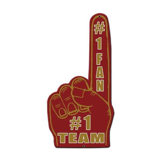 #1 Team Finger Red Gold 10 X 20