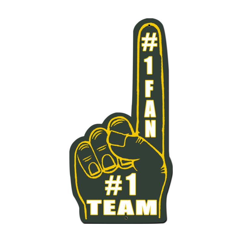 #1 Team Finger Green Yellow 10 X 20