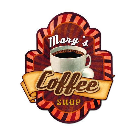 Coffee Shop 3-D Personalized 17 X 20