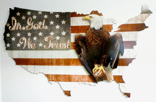 In God We Trust Usa 35In X 21In 35 x 21
