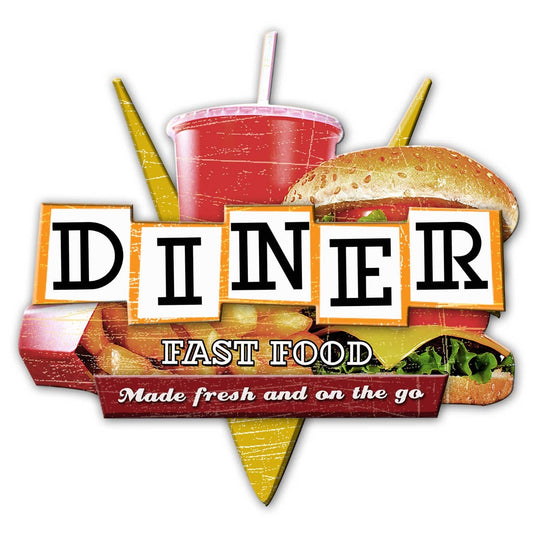 Fast Food Diner 24 x 24