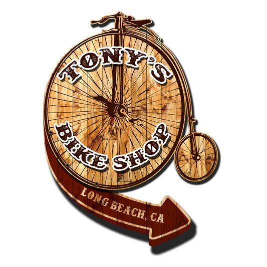 3-D Bike Shop Personalized 20 x 18