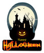 Happy Halloween Haunted House 12 x 15