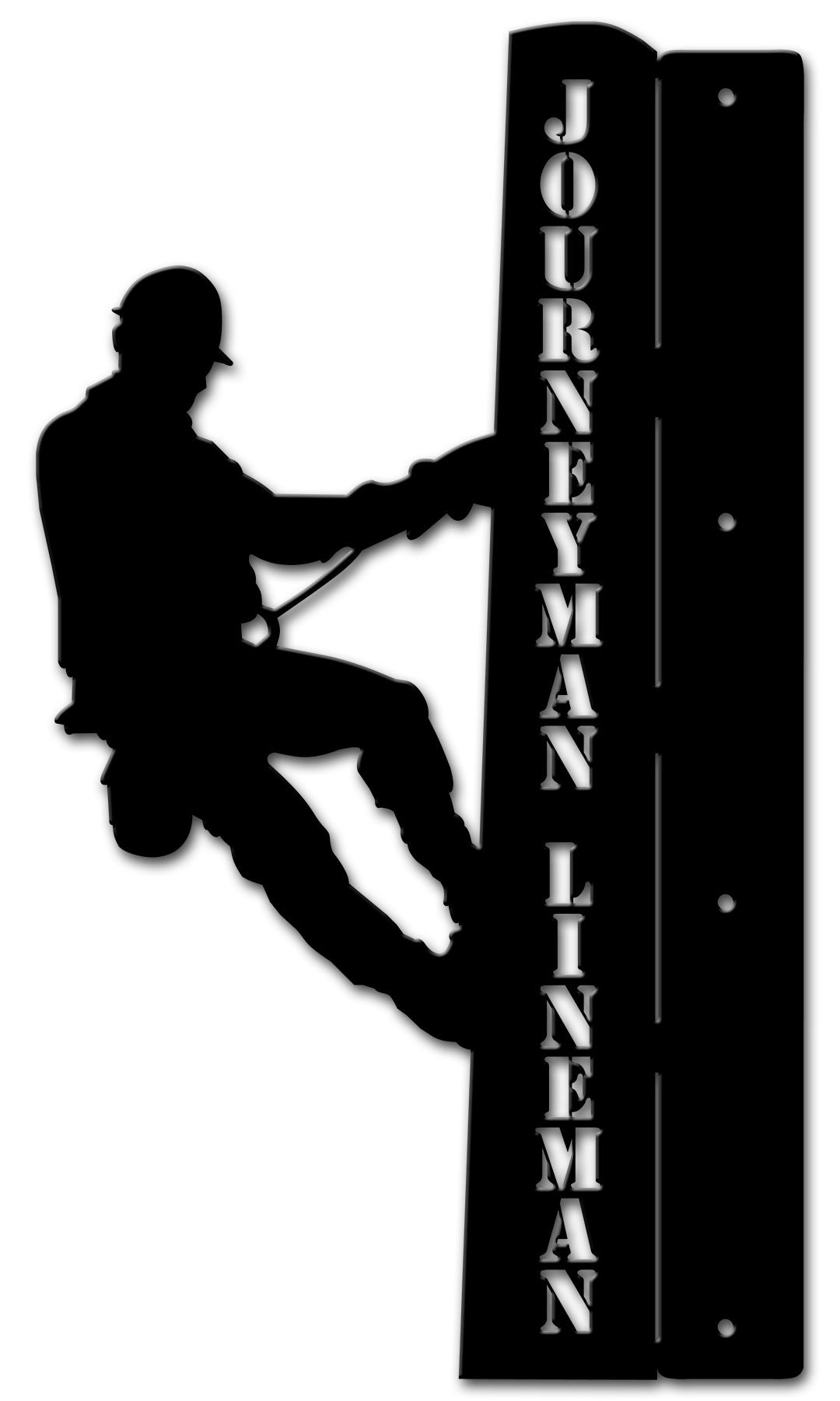 Journeyman Lineman Flange Personalized 14 X 24