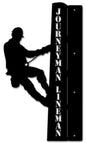 Journeyman Lineman Flange Personalized 14 X 24