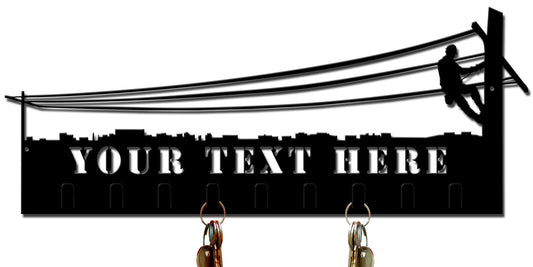 Lineman Key Holder Personalized 21 X 7