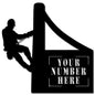 Lineman House Number Personalized 24 X 24