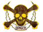 Skull Bolt Danger 19 x 16