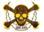 Skull Bolt Game Over 19 x 16
