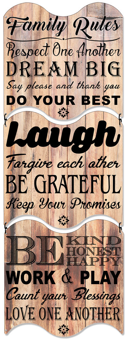 Family Rules 12 x 36