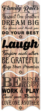 Family Rules 12 x 36