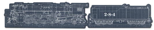 Train Blue Print 34 x 6