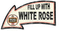 Fill Up With White Rose Arrow 26 x 14