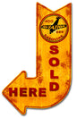 400 Aviation Dry Sold Here Arrow 15 x 24