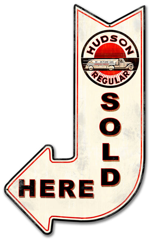 Hudson Sold Here Arrow 15 x 24