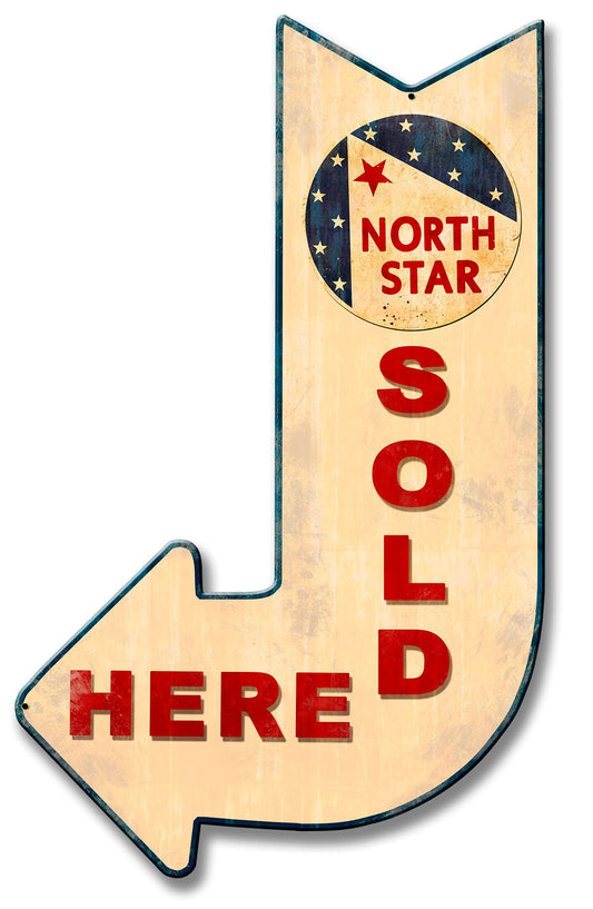 North Star Sold Here Arrow 15 x 24