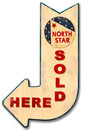 North Star Sold Here Arrow 15 x 24