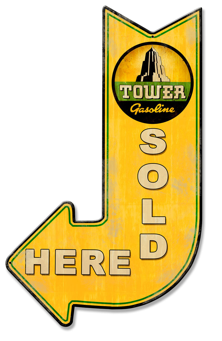 Tower Sold Here Arrow 15 x 24