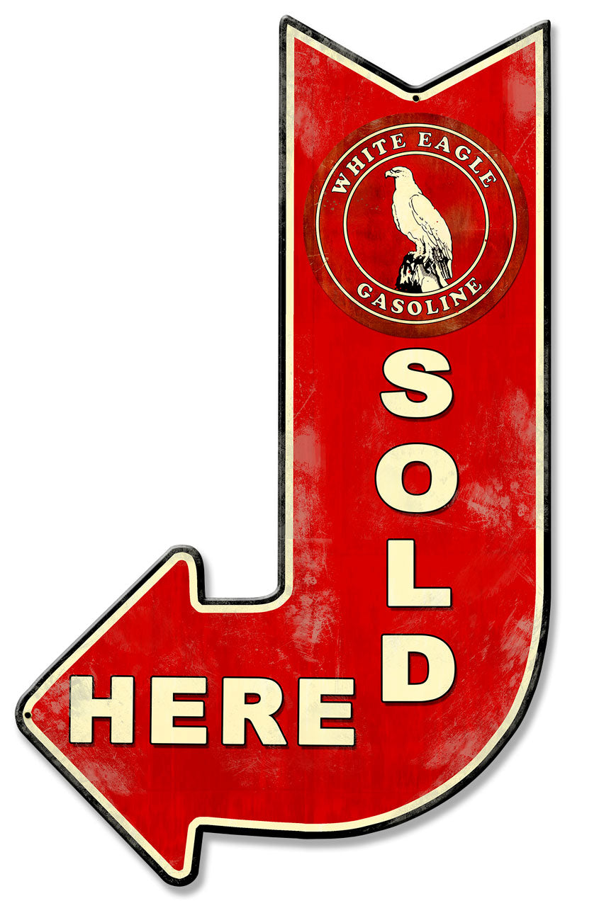 White Eagle Sold Here Arrow 15 x 24