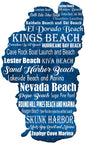 Lake Tahoe Beaches 11 x 18