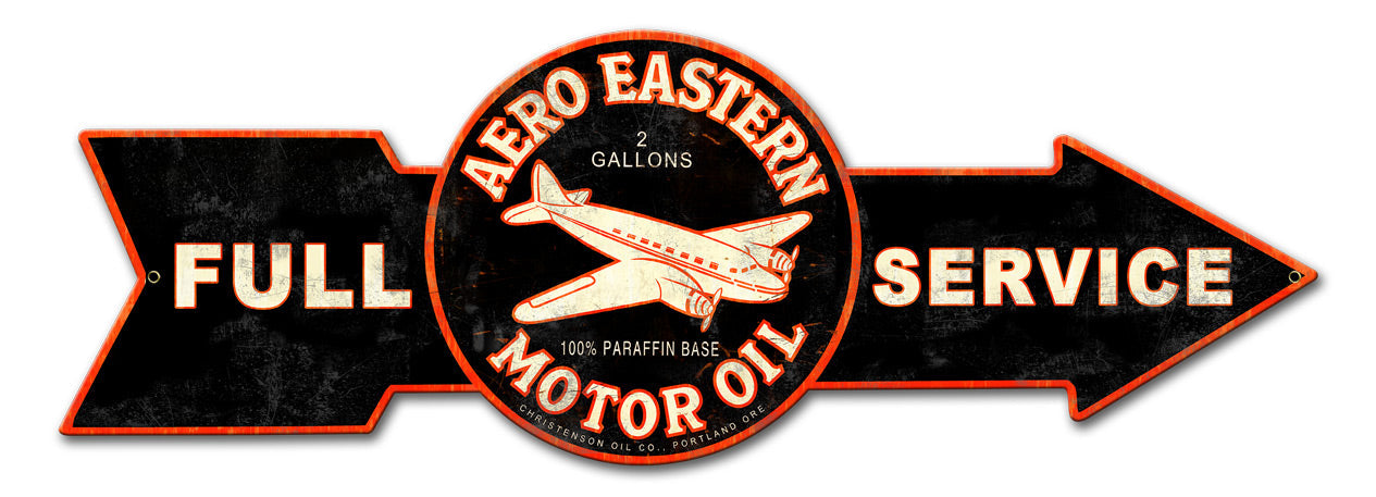 Full Service Aero Eastern Motor Oil 32 x 11
