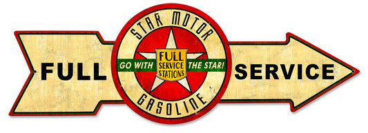 Full Service Star Motor Gasoline 32 x 11
