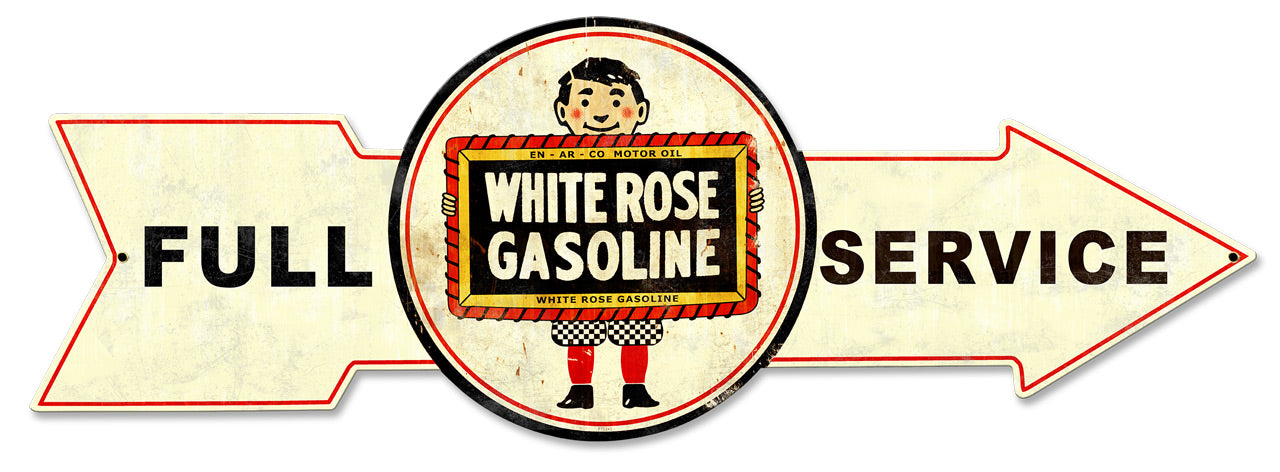 Full Service White Rose Gasoline 32 x 11