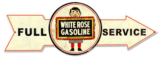 Full Service White Rose Gasoline 32 x 11